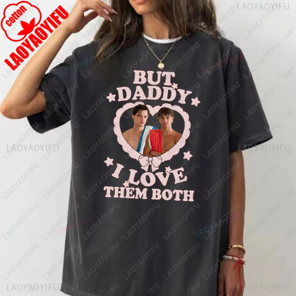 Team Conrad Cousins Beach Retro The Summer I Turned Pretty Graphic T Shirts Woman Man Fashion Casual Cotton T-shirt Streetwear