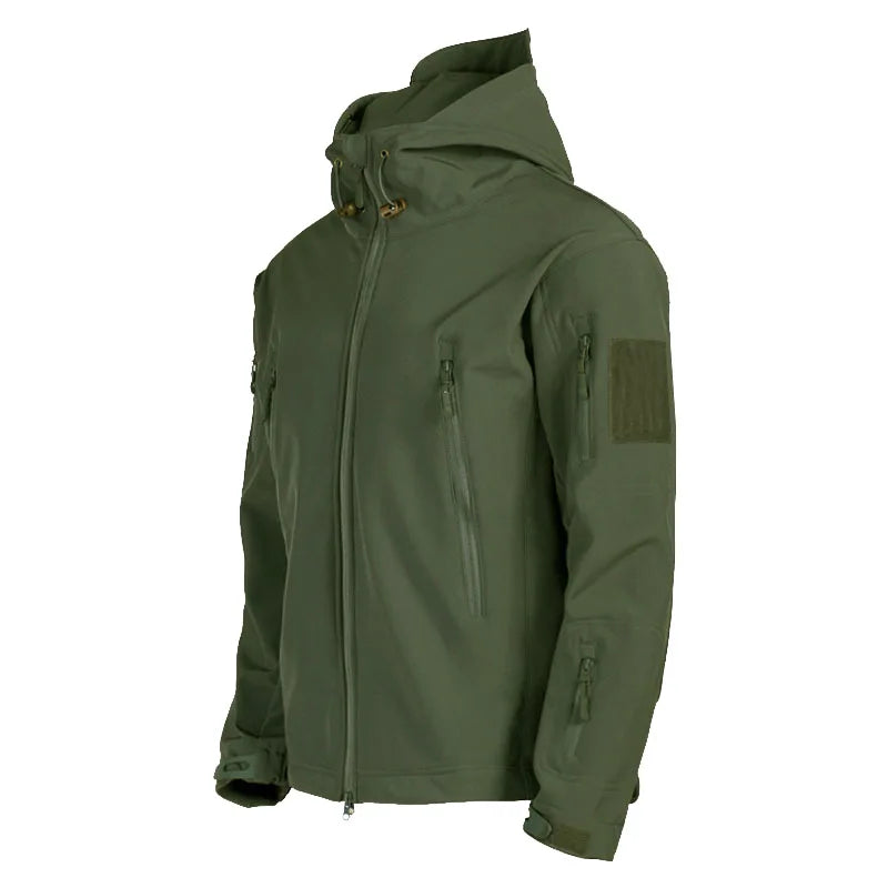 Shark Skin Soft Shell Jackets Men Tactical Windproof Waterproof Jacket
