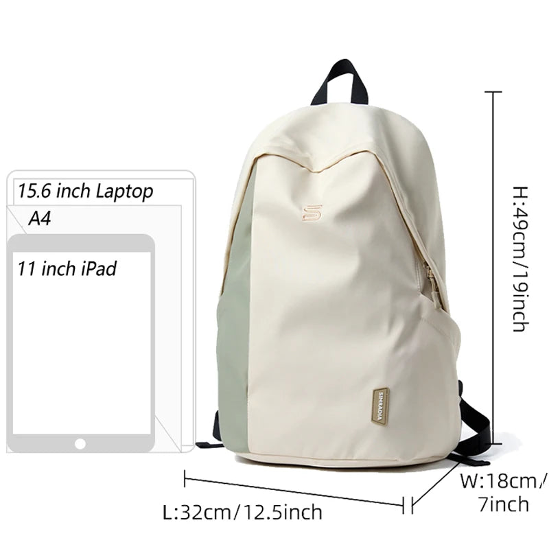 2024 Men's Backpack Lightweight 15.6inch Laptop Bag Casual 30L Waterproof Oxford Travel Backbag Teenage Outdoor Sport Bag