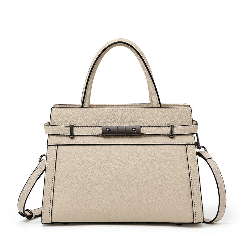 Genuine leather women's bag original first layer cowhide women's hand shoulder simple tote bag occupation
