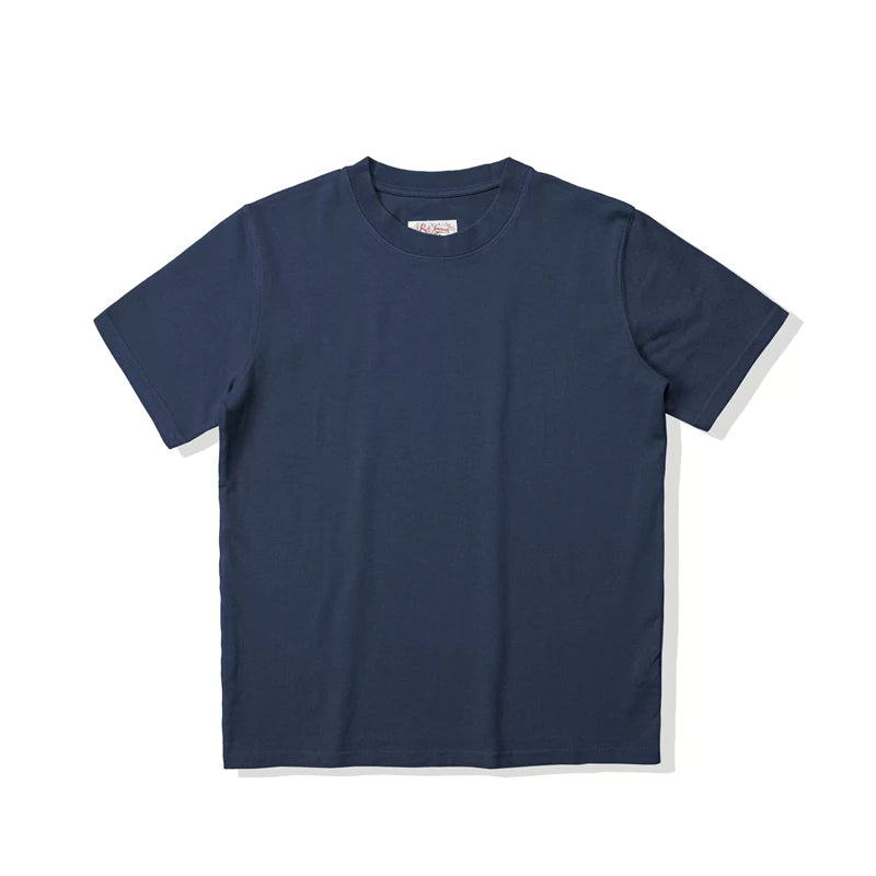 Red Tornado 270g Plain T-Shirts Amekaji Men Heavyweight Cotton Crew Neck Tee Shirt