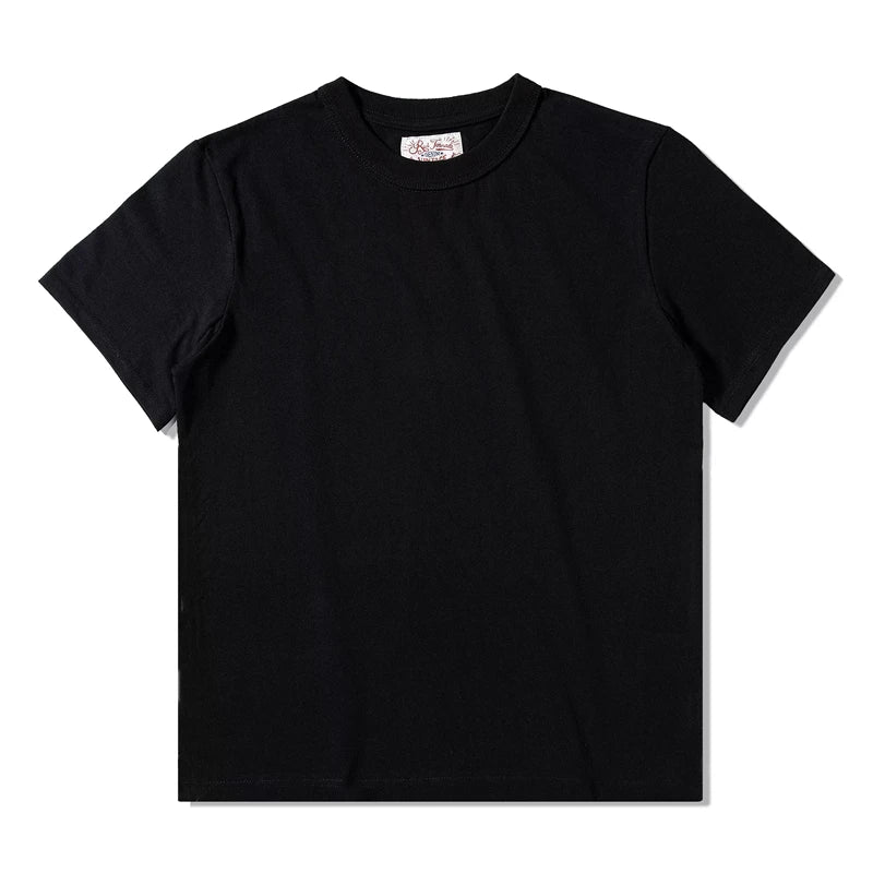 Red Tornado 270g Plain T-Shirts Amekaji Men Heavyweight Cotton Crew Neck Tee Shirt