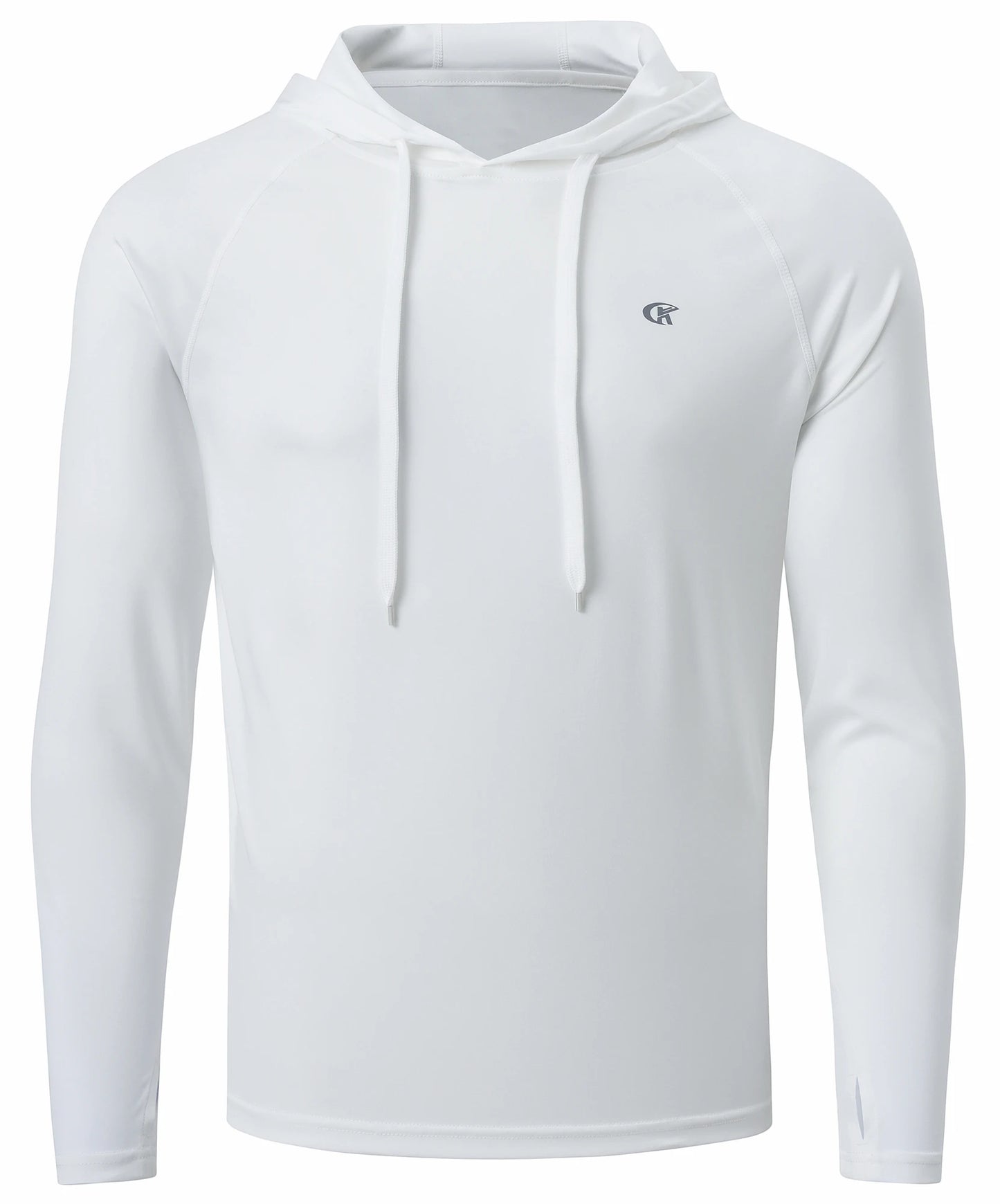 Summer Men's Long Sleeve UPF 50+ Hoodie Shirts, Rash Guard Quick Dry Lightweight T-shirt for Outdoor Jogger Sport Pullover