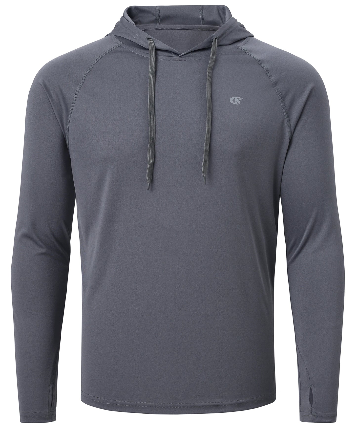 Summer Men's Long Sleeve UPF 50+ Hoodie Shirts, Rash Guard Quick Dry Lightweight T-shirt for Outdoor Jogger Sport Pullover