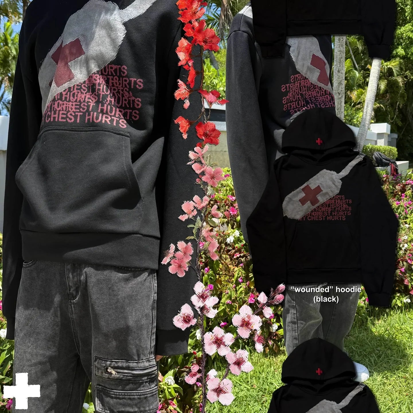 New medical logo print hoodies women streetwear gothic goth y2k tops harajuku oversized sweatshirt zip up hoodie couple clothes