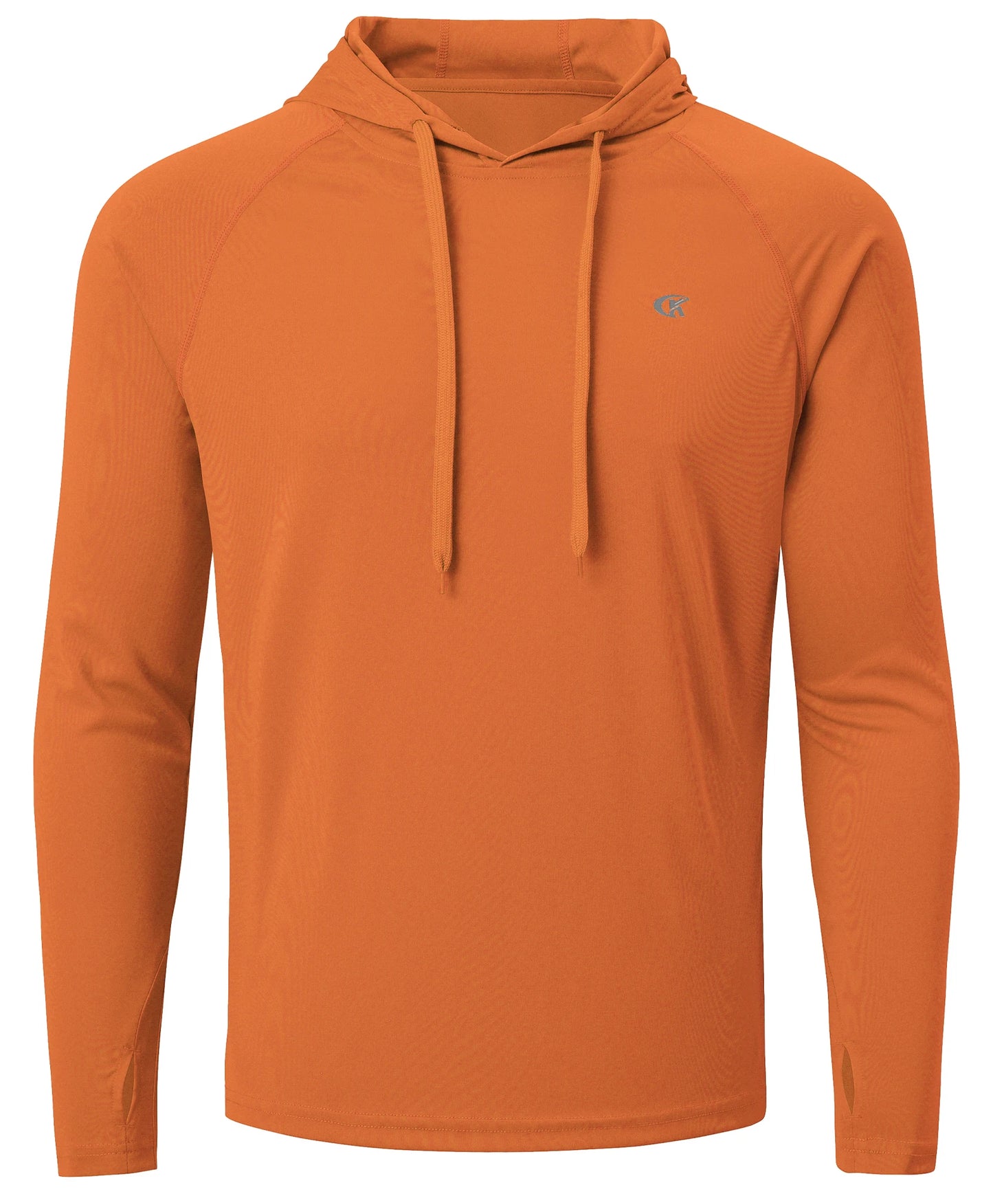 Summer Men's Long Sleeve UPF 50+ Hoodie Shirts, Rash Guard Quick Dry Lightweight T-shirt for Outdoor Jogger Sport Pullover