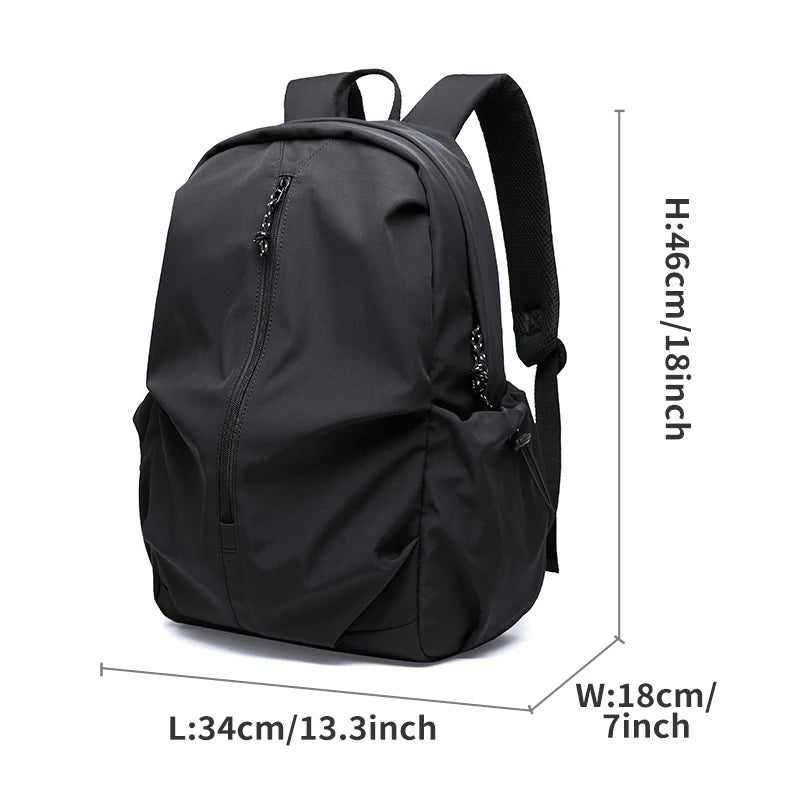 2024 Men's Backpack Lightweight 15.6inch Laptop Bag Casual 30L Waterproof Oxford Travel Backbag Teenage Outdoor Sport Bag