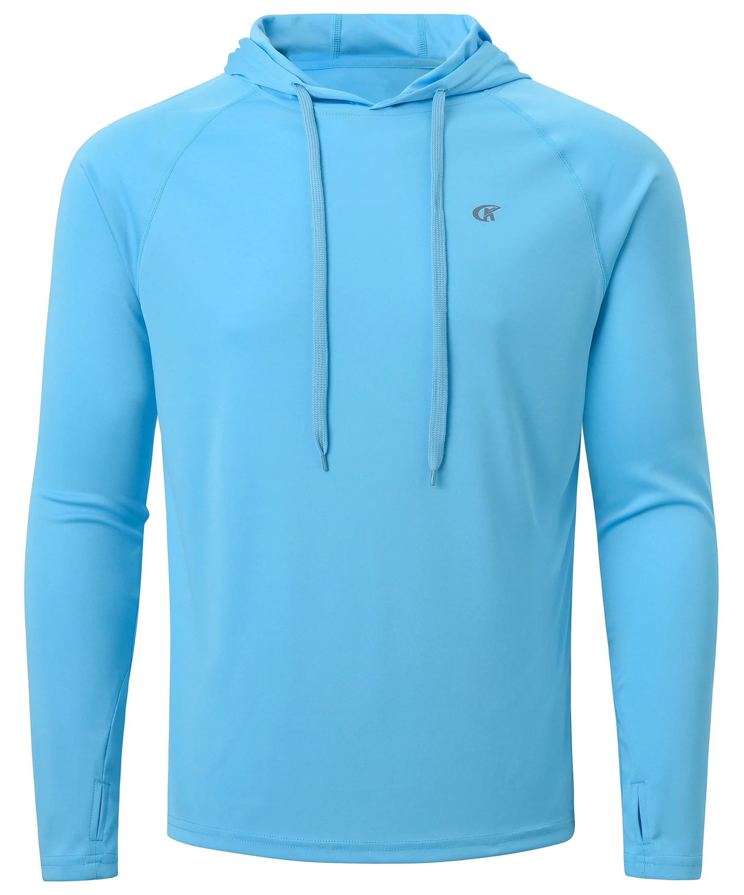 Summer Men's Long Sleeve UPF 50+ Hoodie Shirts, Rash Guard Quick Dry Lightweight T-shirt for Outdoor Jogger Sport Pullover