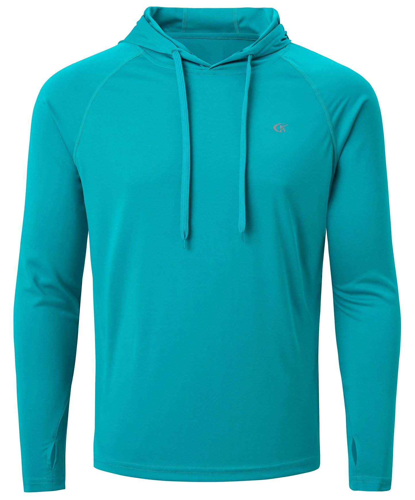 Summer Men's Long Sleeve UPF 50+ Hoodie Shirts, Rash Guard Quick Dry Lightweight T-shirt for Outdoor Jogger Sport Pullover