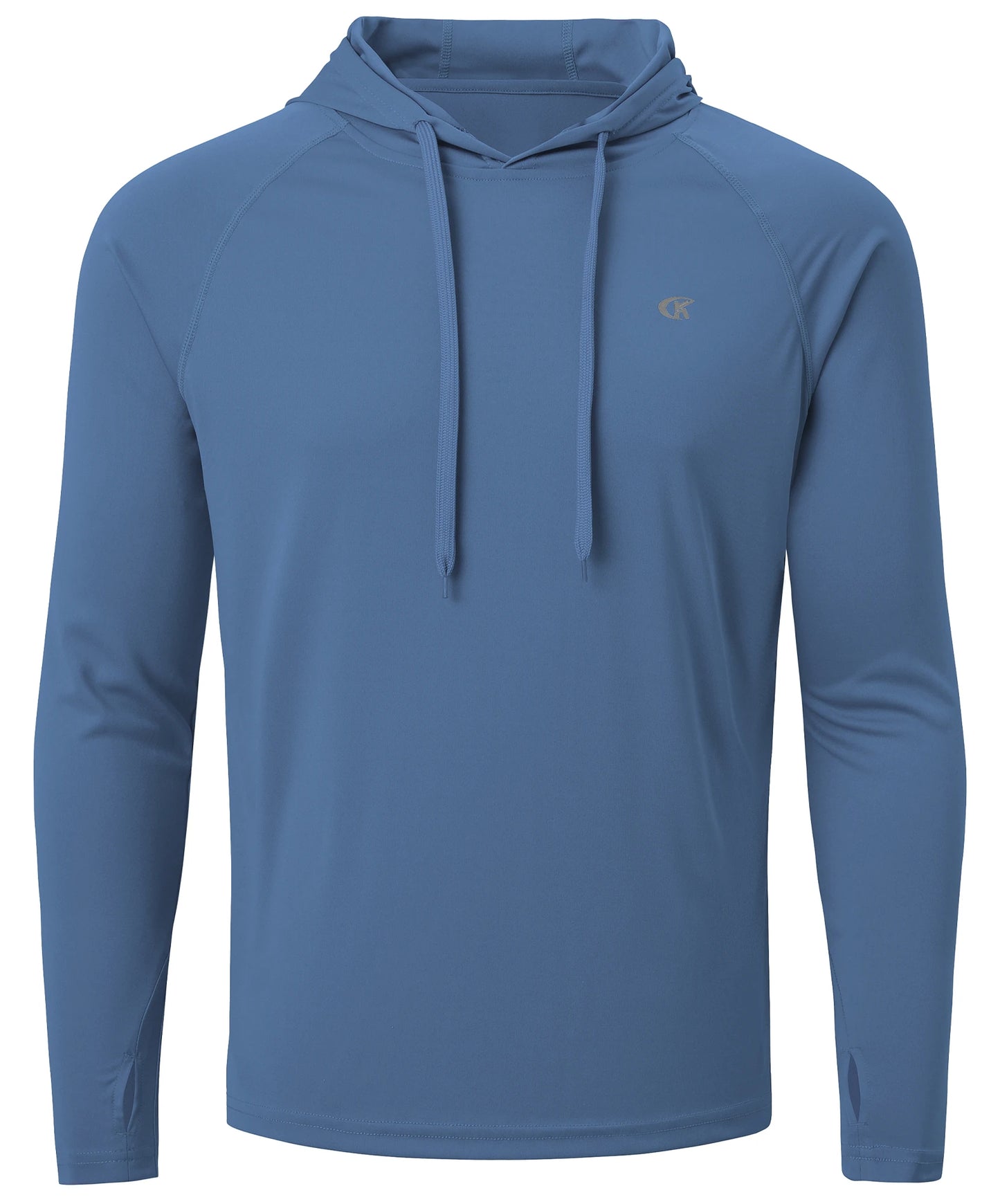 Summer Men's Long Sleeve UPF 50+ Hoodie Shirts, Rash Guard Quick Dry Lightweight T-shirt for Outdoor Jogger Sport Pullover