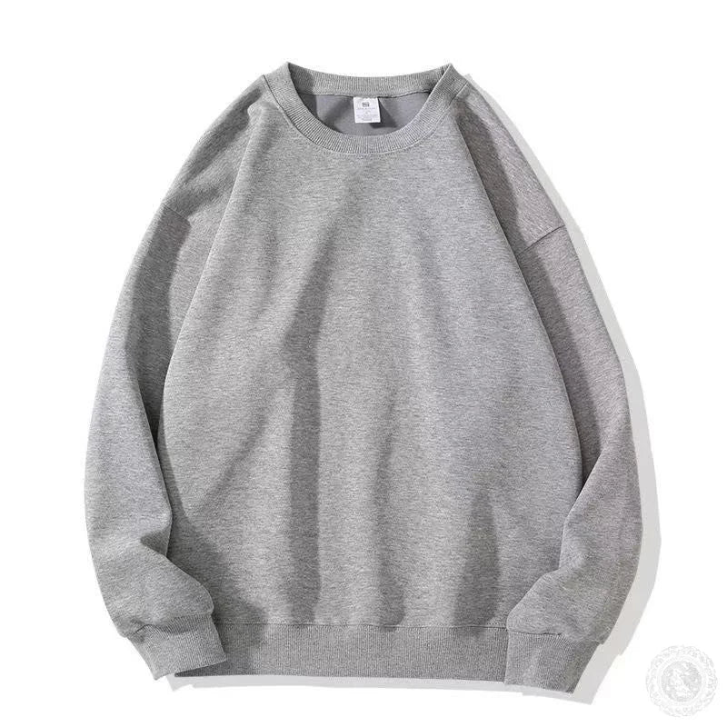 New unisex style solid color round neck sweatshirt for both men and women