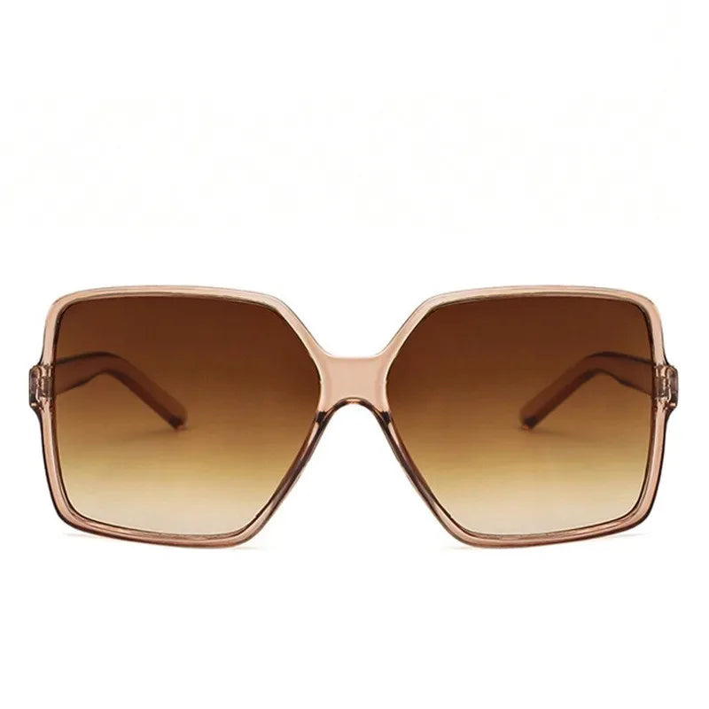 New Designer Fashion Oversized Sunglasses Women Female Big Frame Gradient Sun Glasses