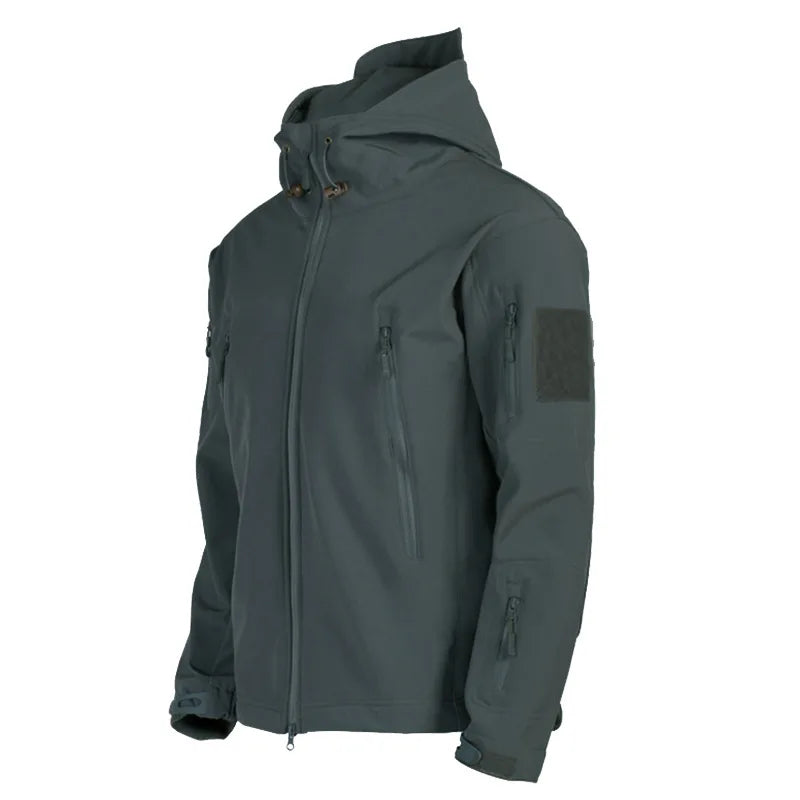 Shark Skin Soft Shell Jackets Men Tactical Windproof Waterproof Jacket