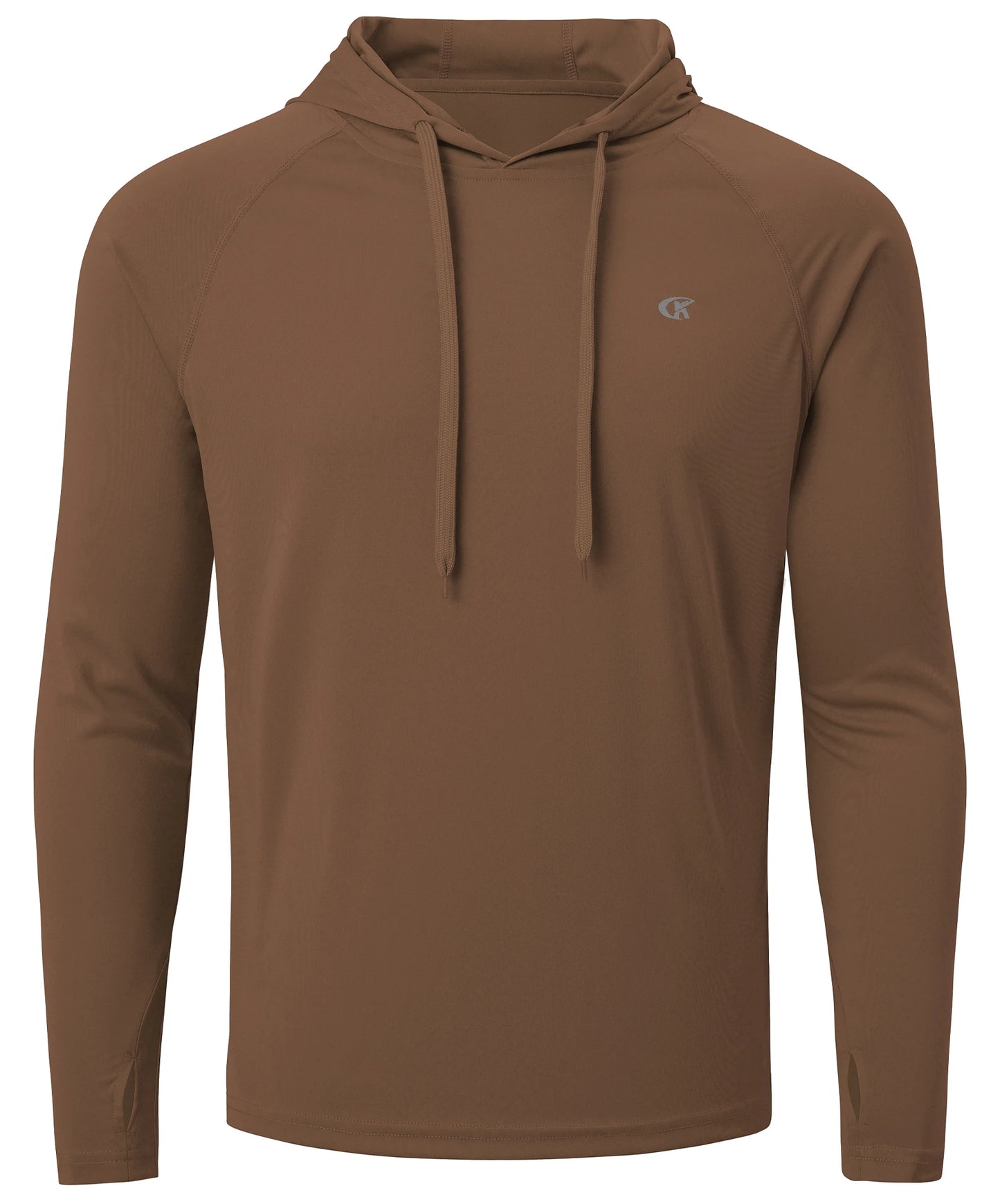 Summer Men's Long Sleeve UPF 50+ Hoodie Shirts, Rash Guard Quick Dry Lightweight T-shirt for Outdoor Jogger Sport Pullover