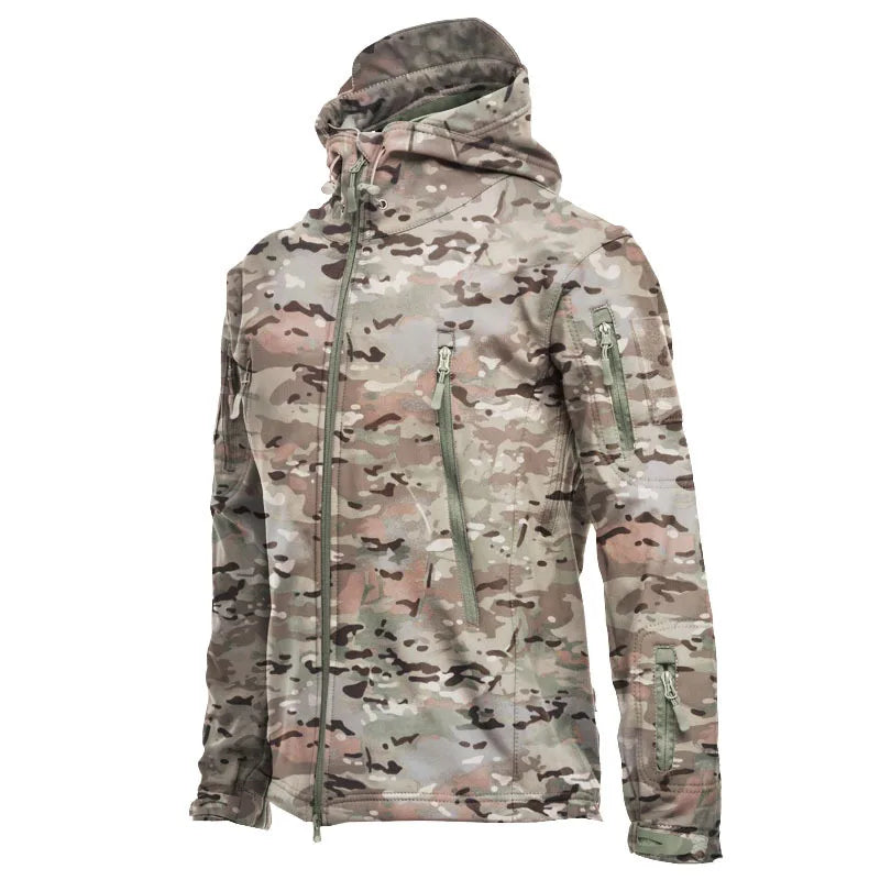 Shark Skin Soft Shell Jackets Men Tactical Windproof Waterproof Jacket