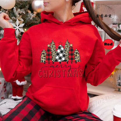 Christmas Trees Print Daily Women Men Christmas Tree Sweatshirts Tops