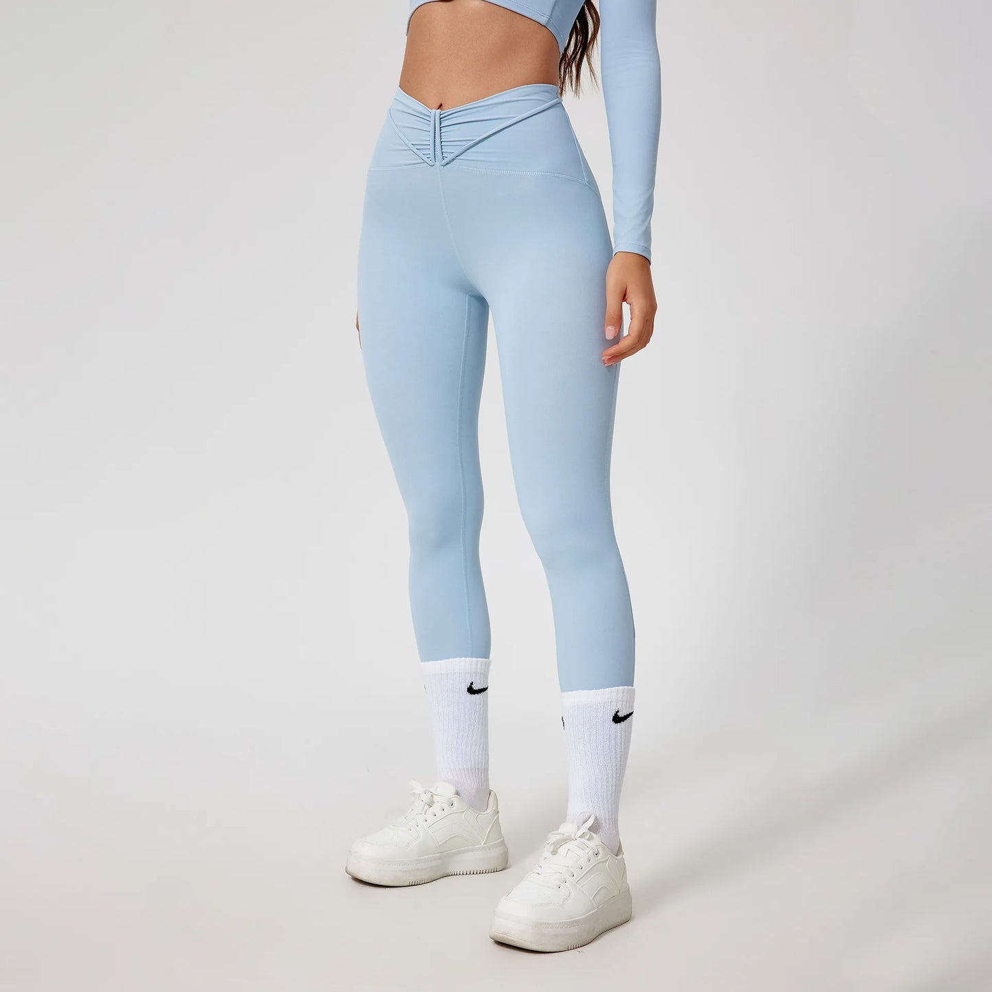 1/2Pcs Pad Crop Top Shirt Long Sleeve Gym Women Workout Yoga Set Women Running Legging Fitness Bra Sports Female Active Wear