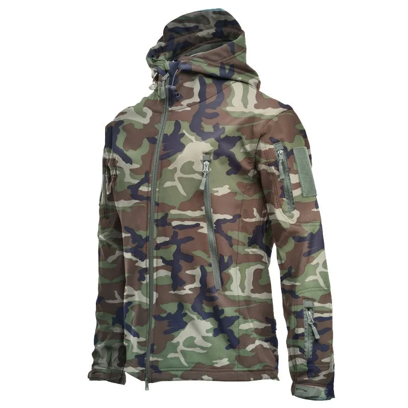 Shark Skin Soft Shell Jackets Men Tactical Windproof Waterproof Jacket