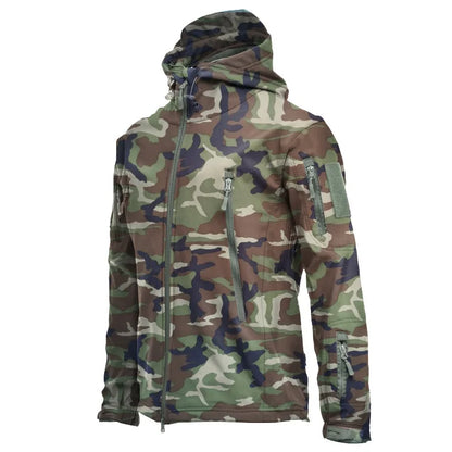 Shark Skin Soft Shell Jackets Men Tactical Windproof Waterproof Jacket