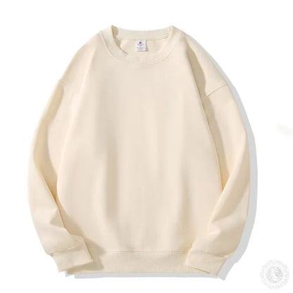 New unisex style solid color round neck sweatshirt for both men and women
