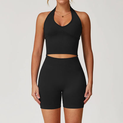 Seamless Gym Set Workout Clothes 2/3PCS Yoga Set Women's Sportswear Fitness Leggings Sports Bra Athletic Long Sleeve Yoga Suit