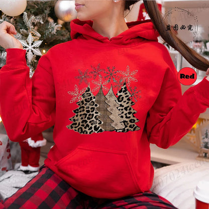 Christmas Trees Print Daily Women Men Christmas Tree Sweatshirts Tops