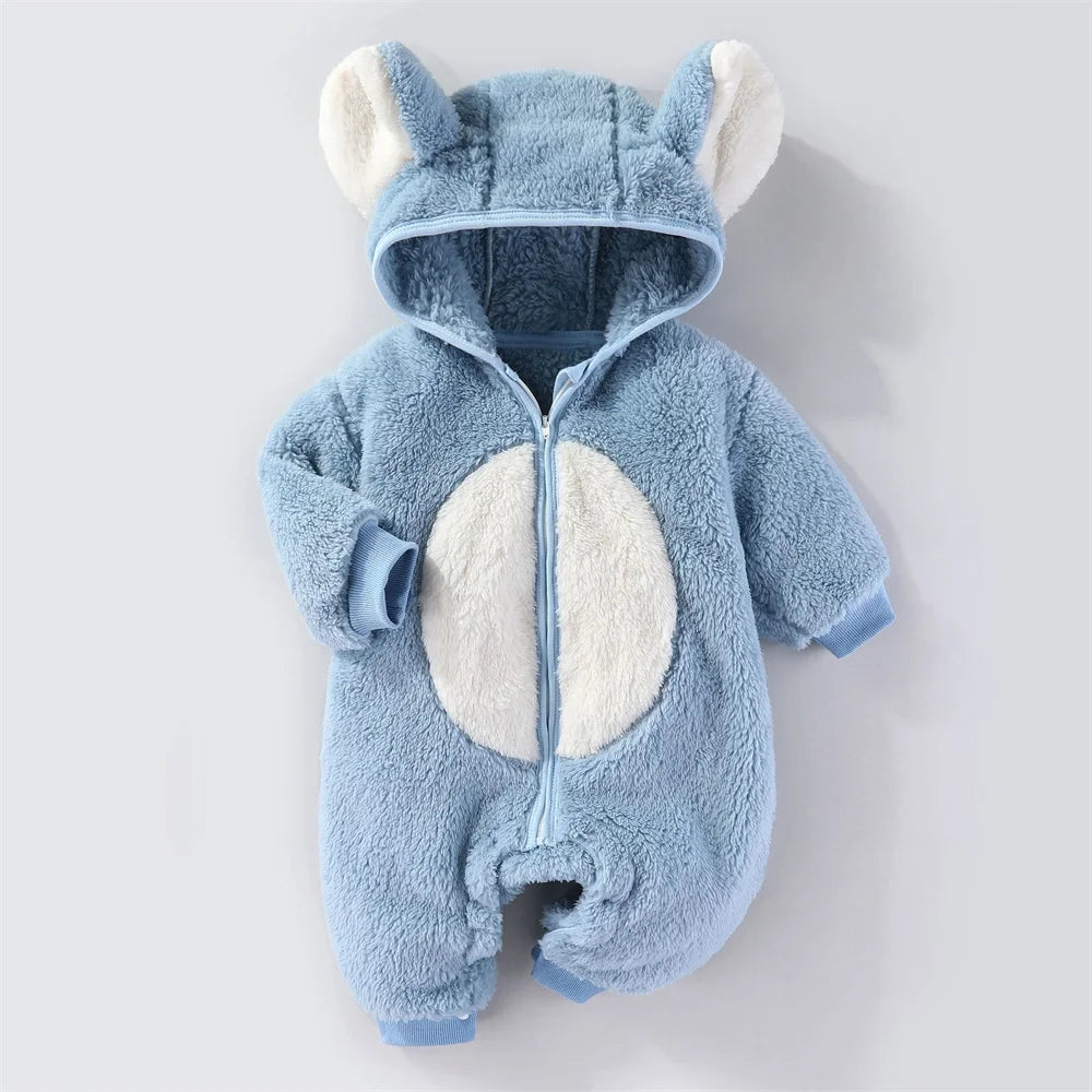 Autumn Winter Newborn Baby Clothes Infant Clothing Girls Jumpsuit for Boys Soft Flannel Romper Toddler Clothes 0-18 Month
