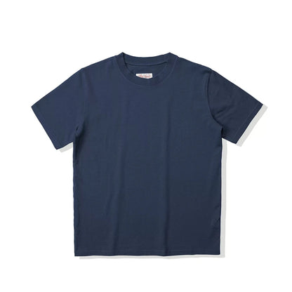 Red Tornado 270g Plain T-Shirts Amekaji Men Heavyweight Cotton Crew Neck Tee Shirt