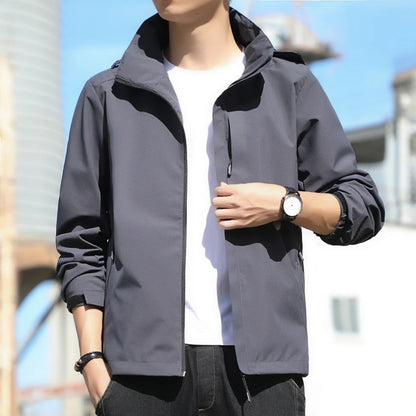 Mens Jacket Waterproof Outerwear Thin Charge Coat