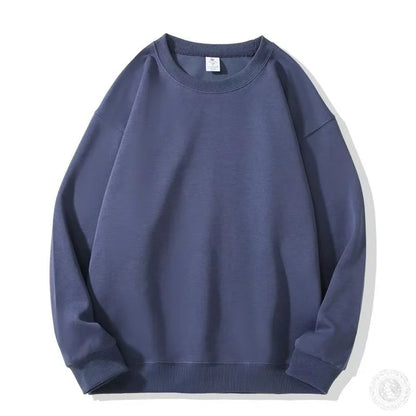 New unisex style solid color round neck sweatshirt for both men and women