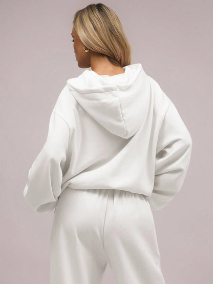 Winter Russian shell printed street hoodie women American pure cotton round neck y2k comfortable wool long sleeve sweatshirt