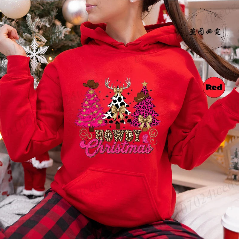 Christmas Trees Print Daily Women Men Christmas Tree Sweatshirts Tops