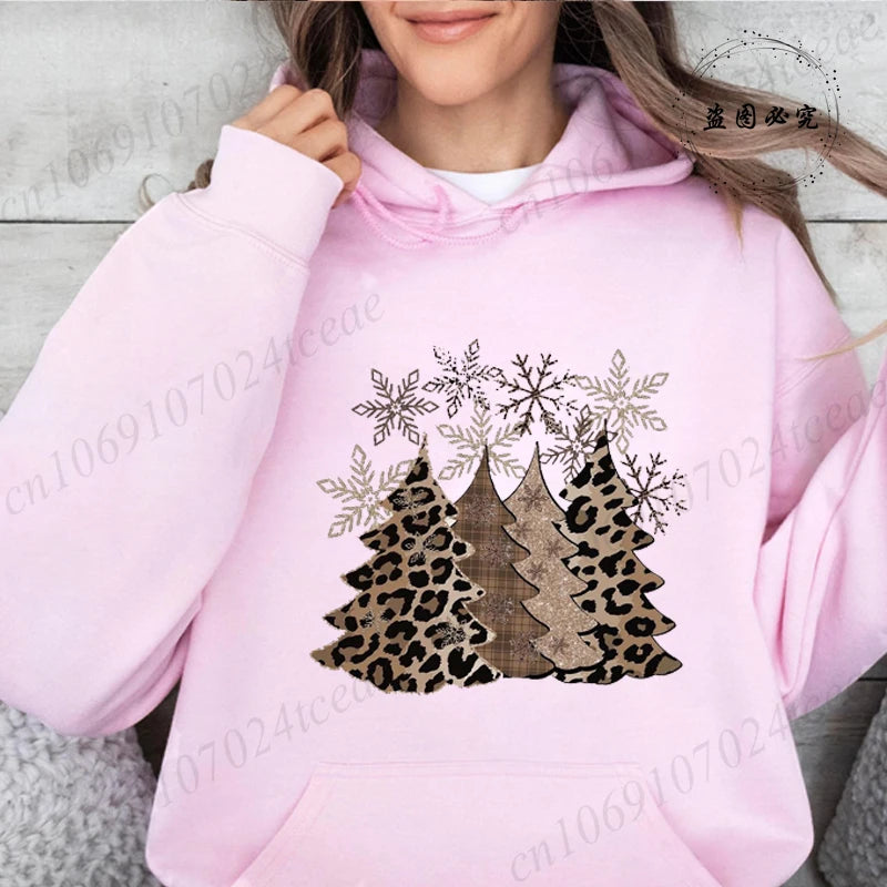 Christmas Trees Print Daily Women Men Christmas Tree Sweatshirts Tops