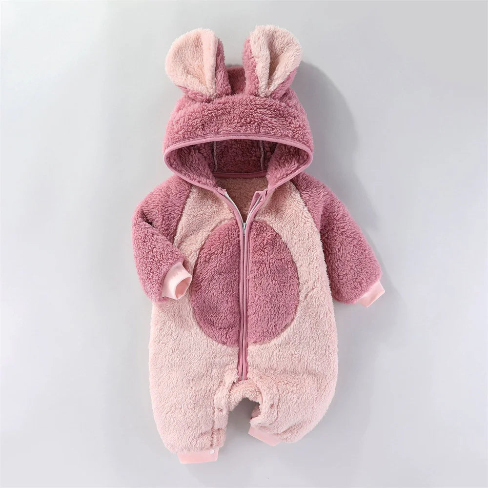 Autumn Winter Newborn Baby Clothes Infant Clothing Girls Jumpsuit for Boys Soft Flannel Romper Toddler Clothes 0-18 Month