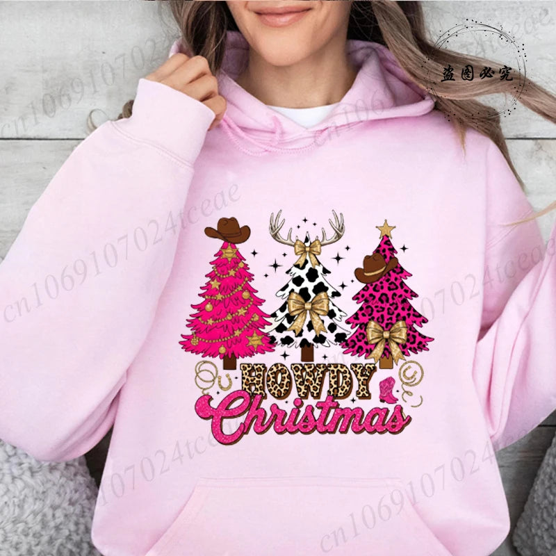 Christmas Trees Print Daily Women Men Christmas Tree Sweatshirts Tops