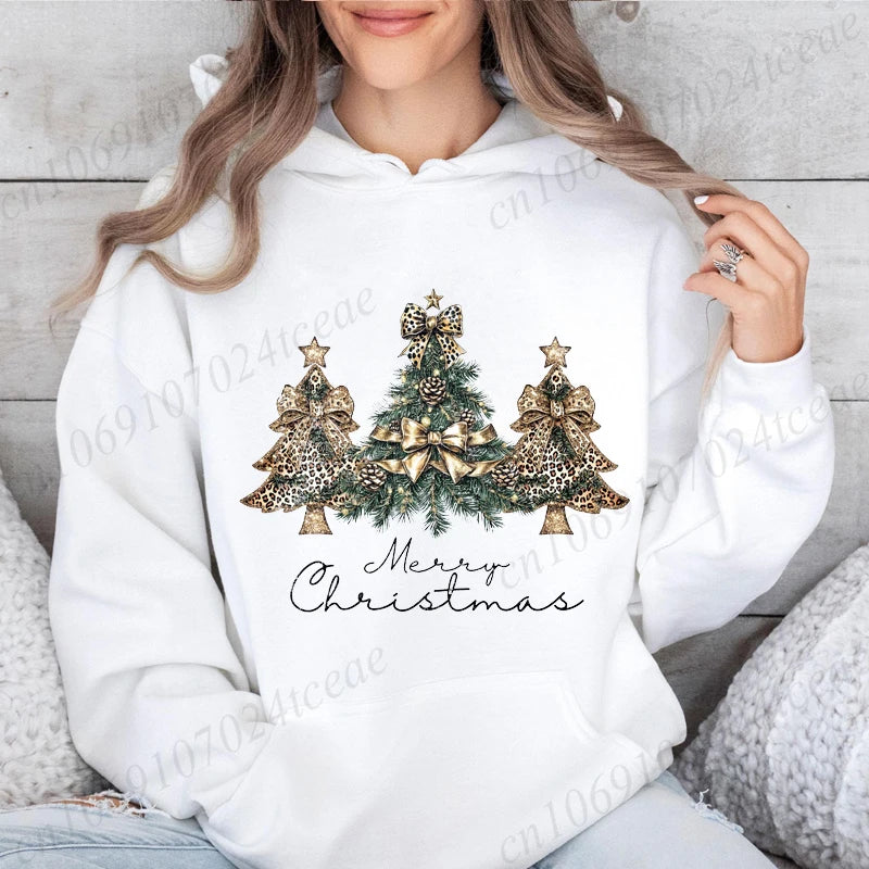 Christmas Trees Print Daily Women Men Christmas Tree Sweatshirts Tops