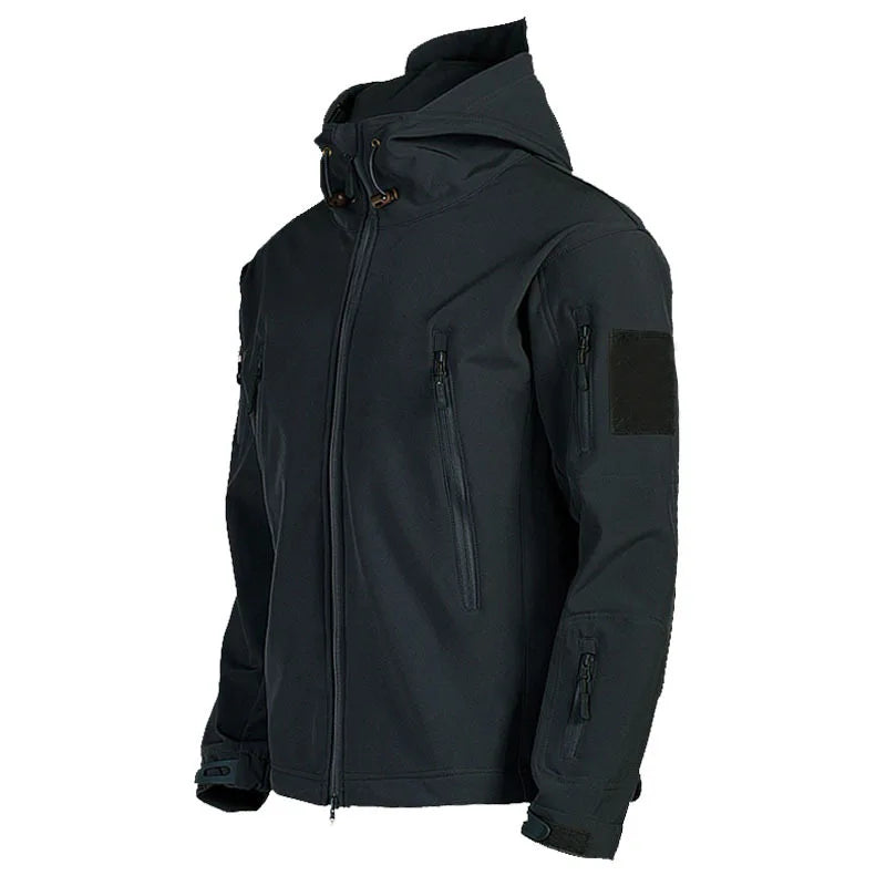 Shark Skin Soft Shell Jackets Men Tactical Windproof Waterproof Jacket