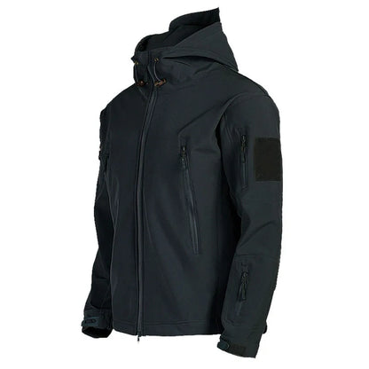 Shark Skin Soft Shell Jackets Men Tactical Windproof Waterproof Jacket