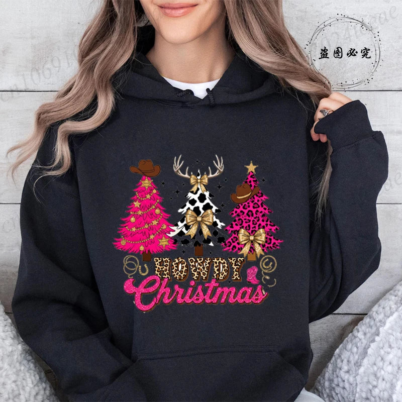 Christmas Trees Print Daily Women Men Christmas Tree Sweatshirts Tops