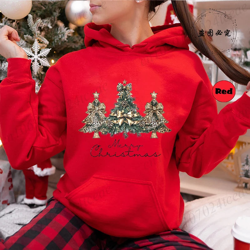 Christmas Trees Print Daily Women Men Christmas Tree Sweatshirts Tops