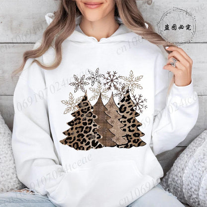 Christmas Trees Print Daily Women Men Christmas Tree Sweatshirts Tops