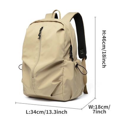 2024 Men's Backpack Lightweight 15.6inch Laptop Bag Casual 30L Waterproof Oxford Travel Backbag Teenage Outdoor Sport Bag