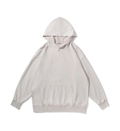 Washed and aged sweatshirt, men's loose hoodie, round-neck jacket  S-5XL