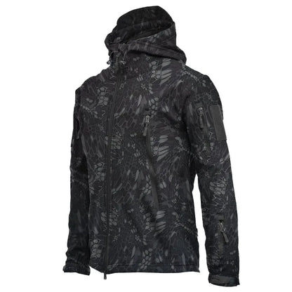 Shark Skin Soft Shell Jackets Men Tactical Windproof Waterproof Jacket