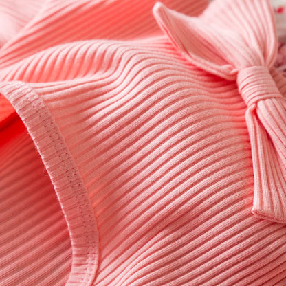 Baby Girls Summer Floral Print Dress 0-3Y European American Style Toddler Flying Sleeves Birthday Dress Infant Girls Clothes