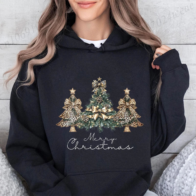Christmas Trees Print Daily Women Men Christmas Tree Sweatshirts Tops