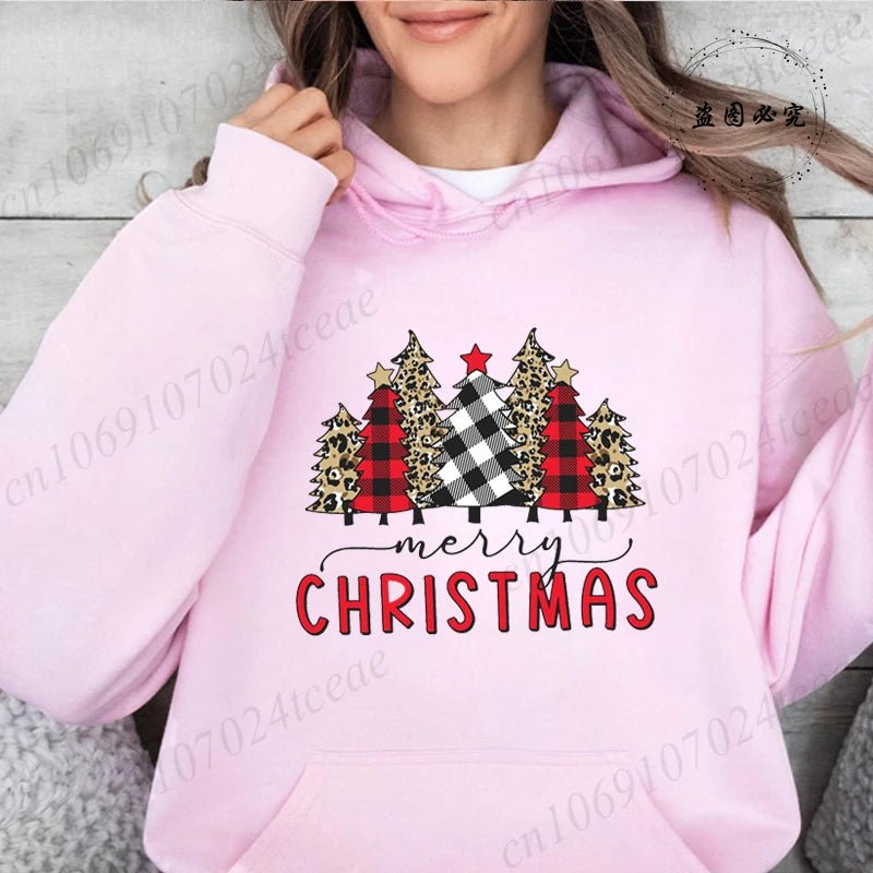 Christmas Trees Print Daily Women Men Christmas Tree Sweatshirts Tops