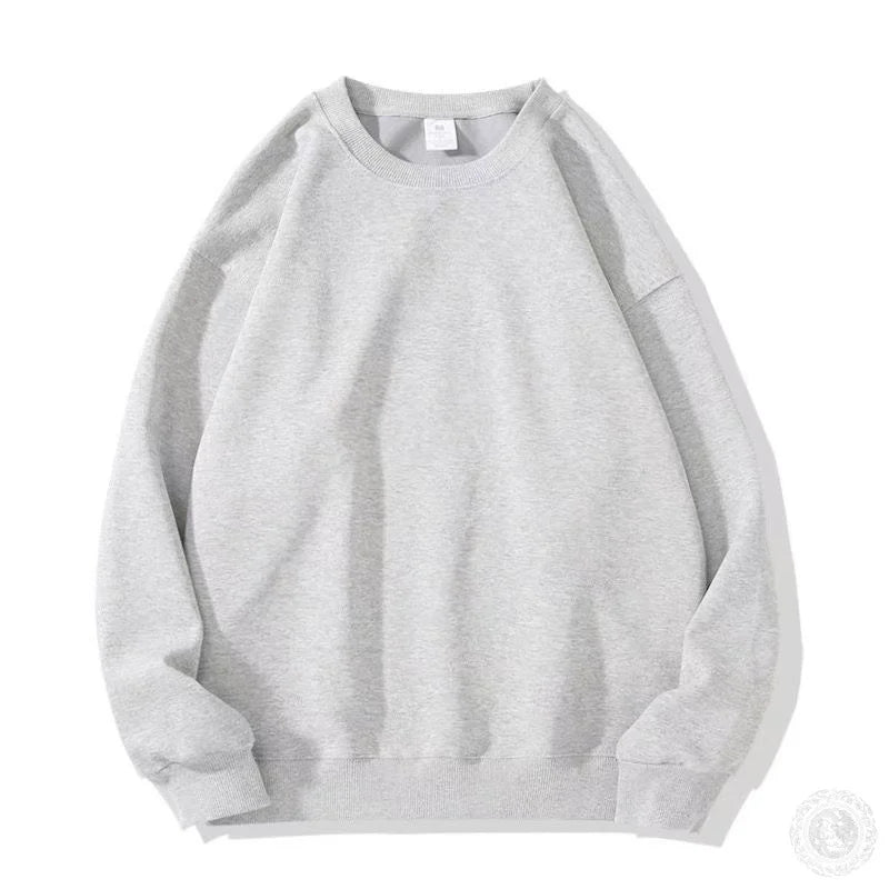 New unisex style solid color round neck sweatshirt for both men and women