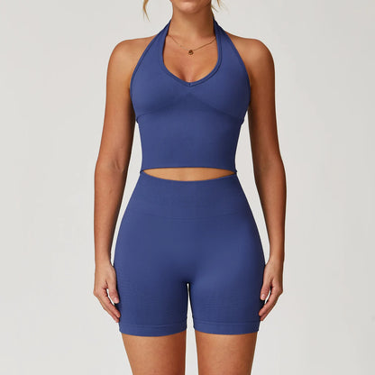 Seamless Gym Set Workout Clothes 2/3PCS Yoga Set Women's Sportswear Fitness Leggings Sports Bra Athletic Long Sleeve Yoga Suit