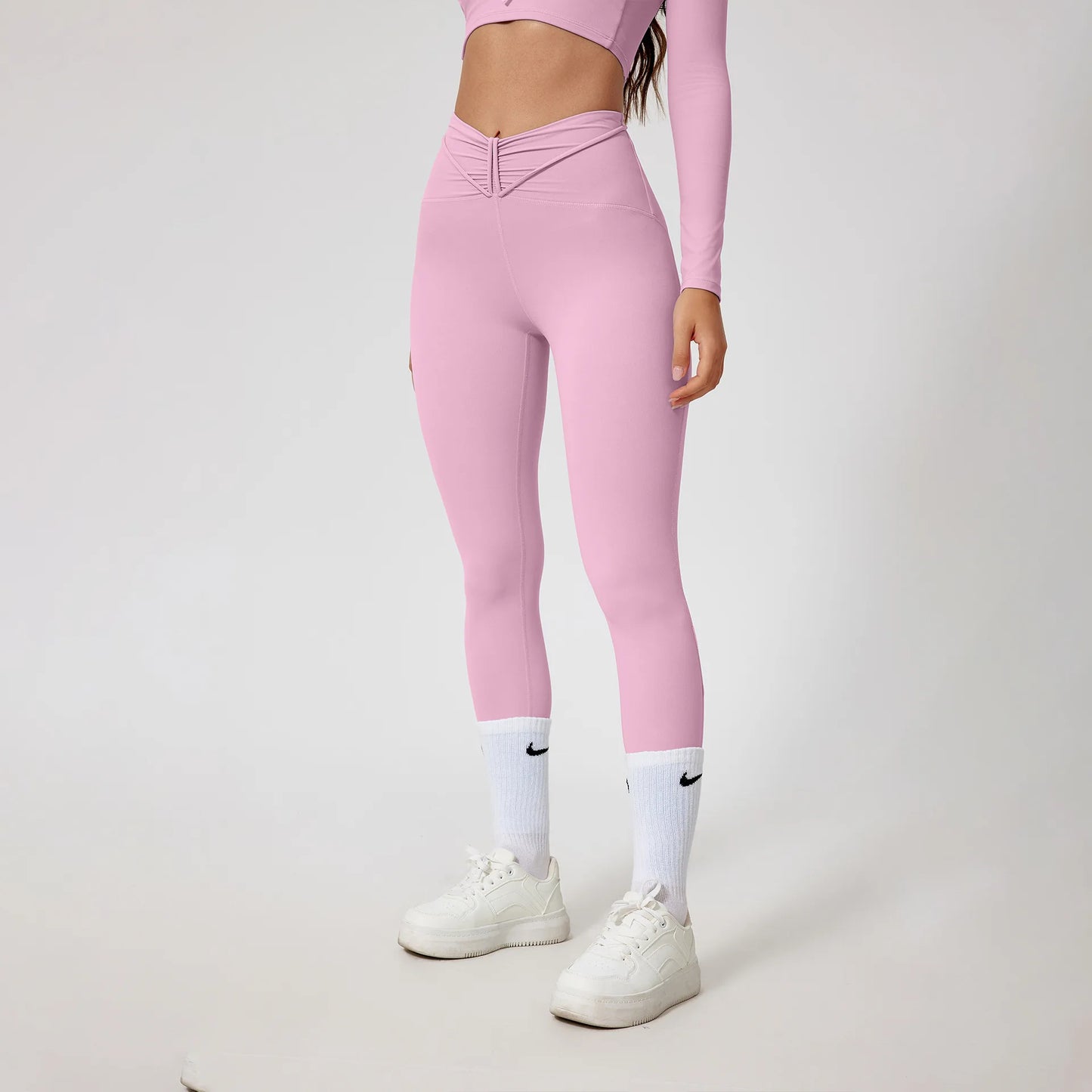 1/2Pcs Pad Crop Top Shirt Long Sleeve Gym Women Workout Yoga Set Women Running Legging Fitness Bra Sports Female Active Wear